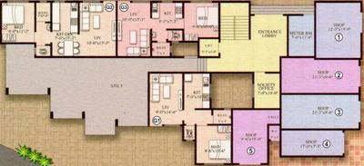 Project Image of 486.0 - 490.0 Sq.ft 2 BHK Apartment for buy in Saket Iris