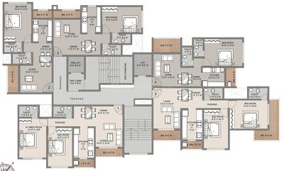 Project Image of 0.0 - 683.62 Sq.ft 2 BHK Apartment for buy in Infini Dwarka