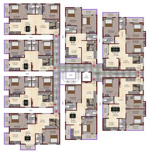 Project Image of 1133.0 - 1432.0 Sq.ft 2 BHK Apartment for buy in Sri Srinivasa Palm Woods