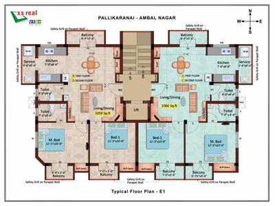 Project Image of 953.0 - 1066.0 Sq.ft 2 BHK Apartment for buy in XS Real Vibe