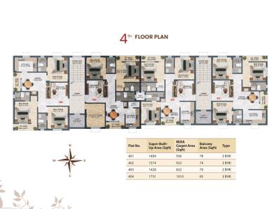 Project Image of 1574 Sq.ft 3 BHK Apartment / Flat for sale in Uttara for Rs. 7870000