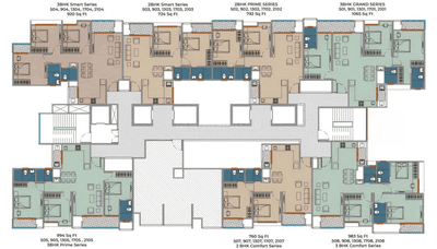 Project Image of 724.0 - 1065.0 Sq.ft 2 BHK Apartment for buy in Sentosa Harico Divaam