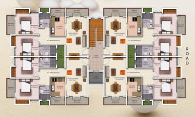 Project Image of 0.0 - 980.0 Sq.ft 2 BHK Apartment for buy in Trisquare Pearl