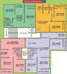 Project Image of 665.0 - 1208.0 Sq.ft 2 BHK Apartment for buy in Satyam Tower