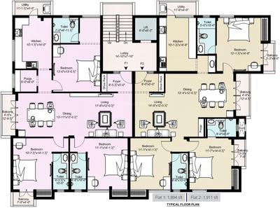 Project Image of 1894.0 - 1911.0 Sq.ft 3 BHK Apartment for buy in Concordia Wintersun