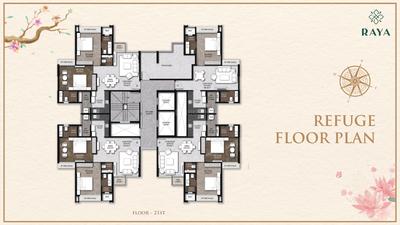 Project Image of 727.0 - 747.0 Sq.ft 2 BHK Apartment for buy in Roswalt Raya
