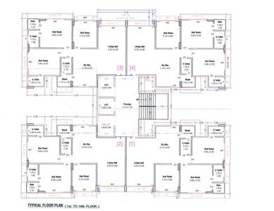 Project Image of 0.0 - 771.34 Sq.ft 3 BHK Apartment for buy in Shreenathji Residency