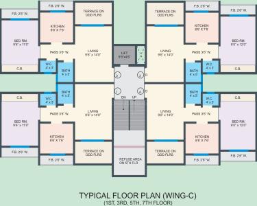 Project Image of 404.0 - 407.0 Sq.ft 1 BHK Apartment for buy in Charms Park Phase 1