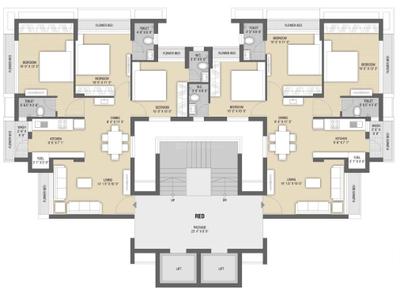 Project Image of 561.23 - 837.97 Sq.ft 2 BHK Apartment for buy in Shreenathji Apple Greens