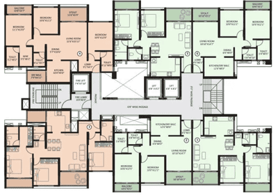 Project Image of 1032.69 - 2103.59 Sq.ft 3 BHK Apartment for buy in Basil Mount Lords Wing A