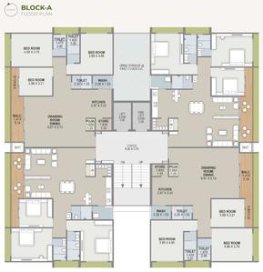 Project Image of 1405.01 - 2018.77 Sq.ft 3 BHK Apartment for buy in Shreedhar Sharan