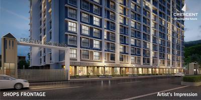 Project Image of 449.0 - 652.0 Sq.ft 1 BHK Apartment for buy in Crescent Sky Heights Phase II Wing D And E