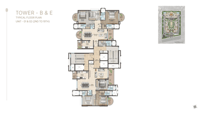 Project Image of 1406.75 - 1980.9 Sq.ft 3 BHK Apartment for buy in Shalimar Courtyard