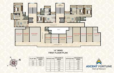 Project Image of 410.0 - 900.0 Sq.ft 1 BHK Apartment for buy in Ascent Fortune Phase 1