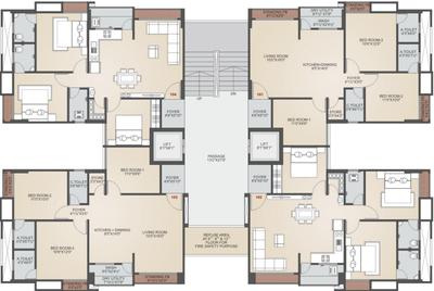 Project Image of 606.22 - 760.04 Sq.ft 2 BHK Apartment for buy in Vaibhav Prince Heritage