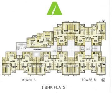 Project Image of 355.96 - 405.8 Sq.ft 2 BHK Apartment for buy in Ravi Asopalav Residency