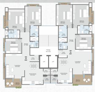 Project Image of 1900.0 - 3860.0 Sq.ft 3 BHK Apartment for buy in Nidhaan Harmony