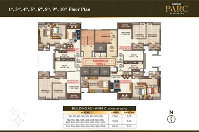 Project Image of 834.0 - 1168.0 Sq.ft 2 BHK Apartment for buy in Kumar Parc Residences