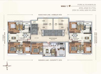 Project Image of 435.0 - 1060.0 Sq.ft 1 BHK Apartment for buy in Nakoda Mehta Sunshine Heights A And C Wings
