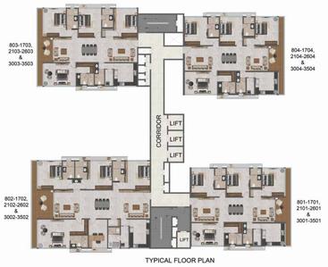 Project Image of 2386.0 - 3917.0 Sq.ft 3 BHK Apartment for buy in Casagrand GS Infinity