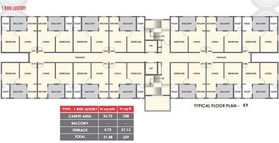 Project Image of 208.0 - 431.0 Sq.ft 1 BHK Apartment for buy in Xrbia Warai Neral PH 3