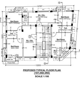 Durga Residency Durga Residency Cluster Plan from 1st to 3rd Floor 1