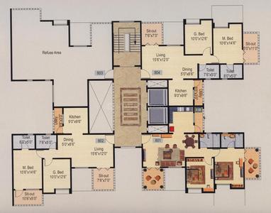 Project Image of 1040.0 - 1385.0 Sq.ft 2 BHK Apartment for buy in Nyati Iris