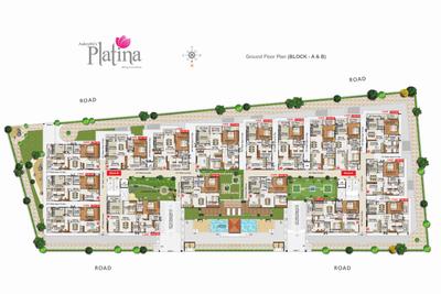 Project Image of 1100.0 - 1722.0 Sq.ft 2 BHK Apartment for buy in Aakruthi Platina