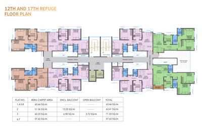 Project Image of 683.0 - 926.0 Sq.ft 2 BHK Apartment for buy in Heena Ashish