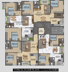 Project Image of 870.0 - 1033.0 Sq.ft 2 BHK Apartment for buy in SAS Royal View