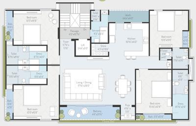 Project Image of 0.0 - 2197.0 Sq.ft 4 BHK Apartment for buy in Solitaire