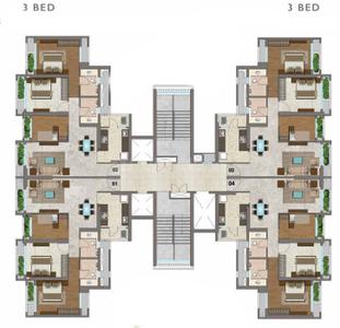 Project Image of 870.0 - 1469.0 Sq.ft 3 BHK Apartment for buy in T Bhimjyani The Verraton