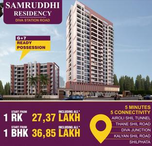 Project Image of 315.0 - 505.0 Sq.ft 1 RK Apartment for buy in Samruddhi Residency