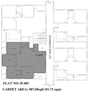 Project Image of 1468.0 - 1504.0 Sq.ft 3 BHK Apartment for buy in Mahasathi Sharanya Enclave