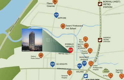 Project Image of 444.55 - 1005.03 Sq.ft 1 BHK Apartment for buy in Hum Emerald Heights
