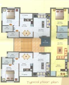 Gangotri Residency Cluster Plan 1