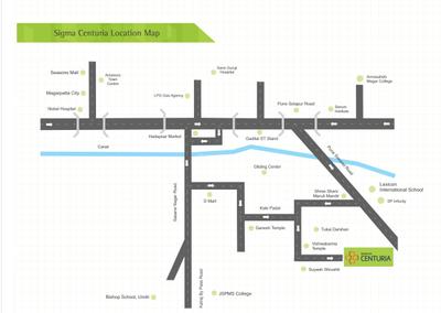 Project Image of 618.17 - 796.64 Sq.ft 2 BHK Apartment for buy in Sigma Centuria Phase II