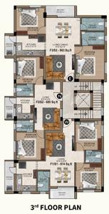 Project Image of 685.0 - 1300.0 Sq.ft 2 BHK Apartment for buy in MP Klas