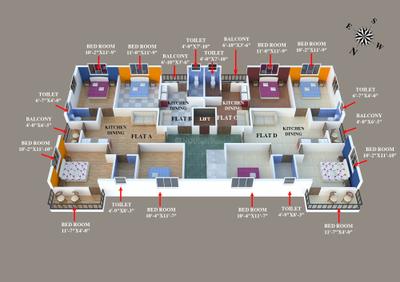 Project Image of 900.0 - 1250.0 Sq.ft 2 BHK Apartment for buy in Papa Phase 1