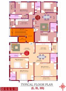 Project Image of 1370.0 - 1549.0 Sq.ft 3 BHK Apartment for buy in Shanmugam Sri Dayananda Residency