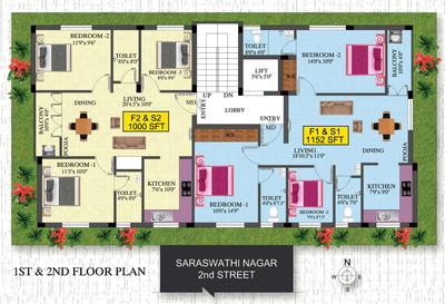 Project Image of 1000.0 - 1146.0 Sq.ft 3 BHK Apartment for buy in Eeshani Meena Vilasam