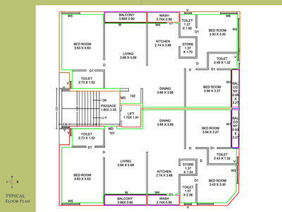 Project Image of 1112.88 - 1148.29 Sq.ft 3 BHK Apartment for buy in Green Heaven Appartment
