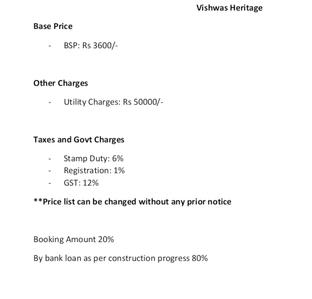 Project Image of 610.0 - 1405.0 Sq.ft 1 BHK Apartment for buy in Vishwas Bawa Heritage