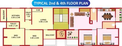 Project Image of 0.0 - 730.0 Sq.ft 2 BHK Apartment for buy in Rathi Saimaya Apartment