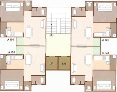 Project Image of 382.44 - 403.32 Sq.ft 1 BHK Apartment for buy in Pooja Deep Residency