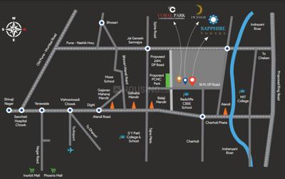Project Image of 574.9 - 680.28 Sq.ft 2 BHK Apartment for buy in Aakar Sapphire Towers 2