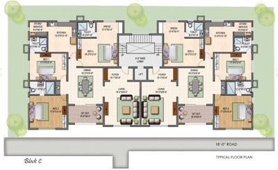 Project Image of 2580.0 - 4710.0 Sq.ft 3 BHK Apartment for buy in Shanti Melrose Park