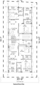 Project Image of 0.0 - 1048.0 Sq.ft 2 BHK Apartment for buy in MS Charan Orchid