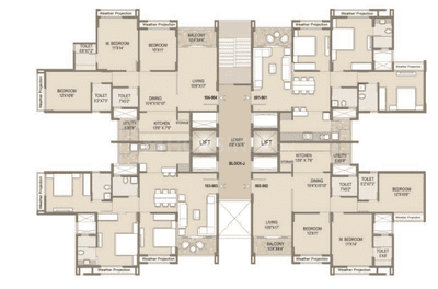 Project Image of 1057 Sq.ft 2 BHK Apartment / Flat for sale in Nehru Nagar for Rs. 13000000