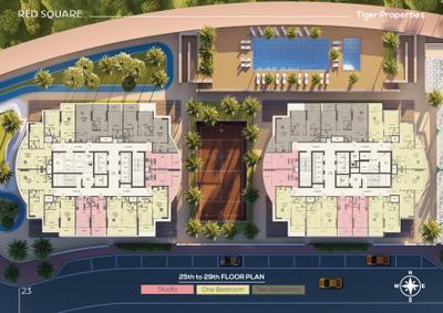 Project Image of 327.0 - 923.0 Sq.ft Studio Studio Apartment for buy in Tiger Red Square